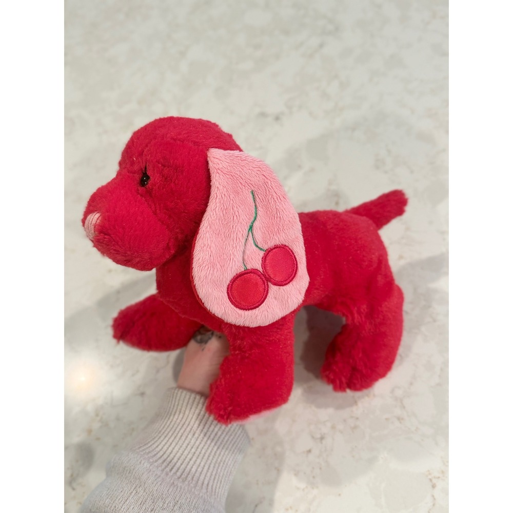 Ganz‎ Webkinz Cherry Soda Pup Red Pink Plush Dog Stuffed Animal No Code